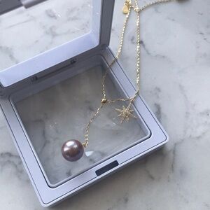 Custom Made 11mm Genuine Pearl Necklace